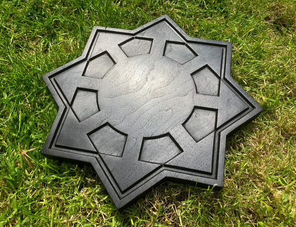 THE CHAOSPHERE - Large altar piece carved in solid walnut (Chaos Magic)