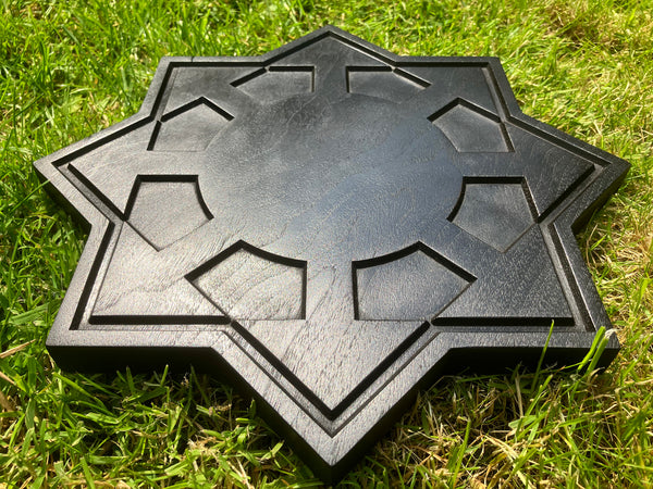 THE CHAOSPHERE - Large altar piece carved in solid walnut (Chaos Magic)