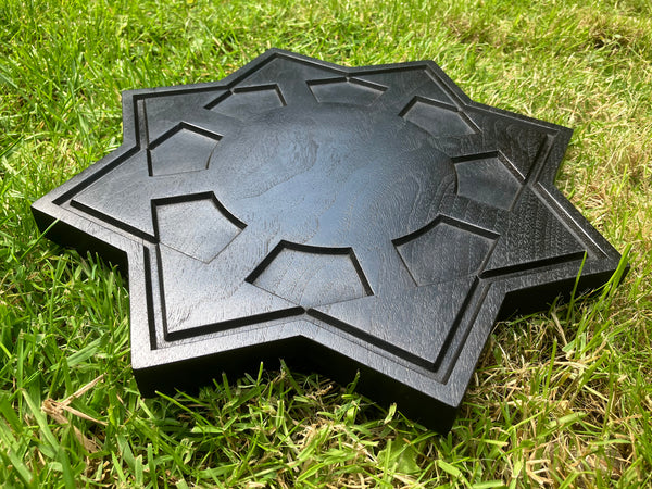 THE CHAOSPHERE - Large altar piece carved in solid walnut (Chaos Magic)