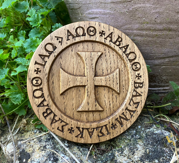 THE HEADLESS RITE LAMEN - Carved in solid Oak