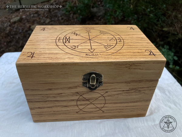 THE JUPITER CASH BOX - Hand-made Oak Box (Planetary Magic)