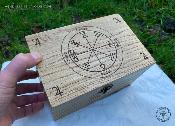 THE JUPITER CASH BOX - Hand-made Oak Box (Planetary Magic)