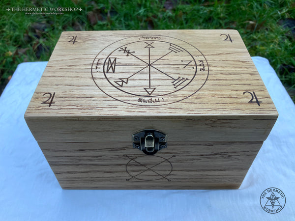 THE JUPITER CASH BOX - Hand-made Oak Box (Planetary Magic)
