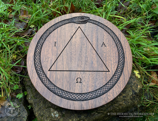 THE MAGICIAN'S MASTER TABLE - Table of Practice / Hermetic Ceremonial Magic. Gnostic. PGM (Carved in Solid Walnut)