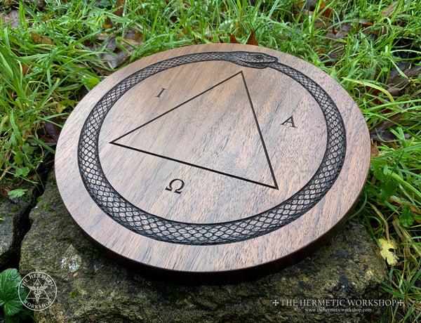 THE MAGICIAN'S MASTER TABLE - Table of Practice / Hermetic Ceremonial Magic. Gnostic. PGM (Carved in Solid Walnut)