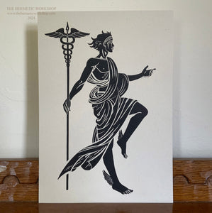 MERCURY / HERMES - Altar Icon. Roman  / Greek God. Altar Artwork. Art Print. Devotional Art. Original art by The Hermetic Workshop.