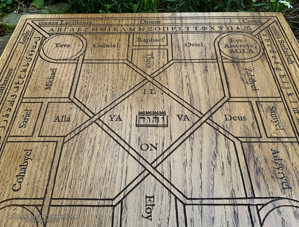 THE SEMAMPHORAS TABLE // Carved in Solid Oak (Summa Sacre Magice)