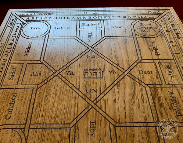 THE SEMAMPHORAS TABLE // Carved in Solid Oak (Summa Sacre Magice)