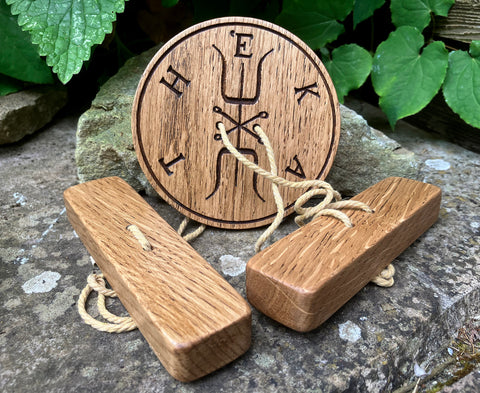 Stropholos. Iynx wheel. Oak carving. Hekate. The Hekataeon. Jack Grayle. Ceremonial Magic Tools. Witchcraft.