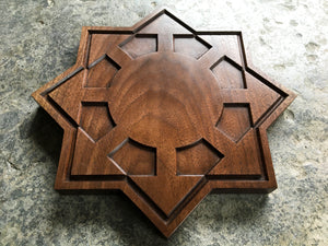 THE CHAOSPHERE - Solid hardwood Altar Tablet / Consecration Paten