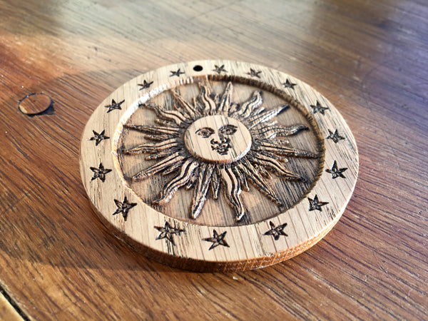 SOLAR TALISMAN in Solid Oak