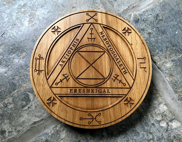 Large SPIRIT TRAP in solid oak (Jason Miller - 'Protection & Reversal Magick')
