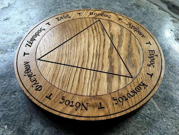 Large Hekatean TABLE OF PRACTICE in Solid Oak (Jason Miller - Sorcery of Hekate)