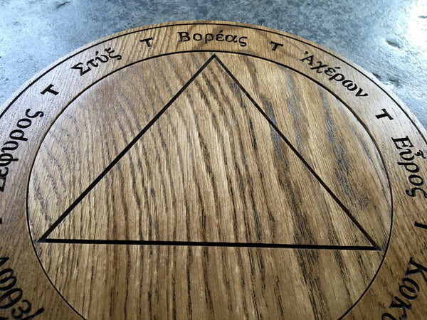 Large Hekatean TABLE OF PRACTICE in Solid Oak (Jason Miller - Sorcery of Hekate)